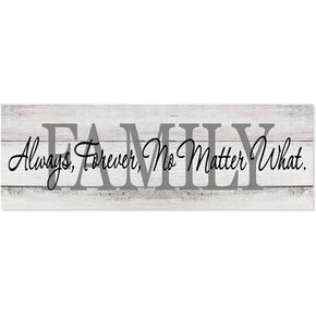 Family Sign Modern Farmhouse Decor Rustic Decor Living Room Wooden Plank Wood Signs Gifts 6x18 B3-06180062002