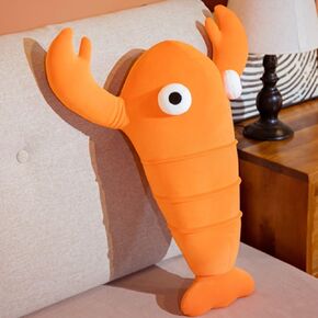 15.7 in/40 cm Lobster Plush Toy-Plush Pillow Stuffed Sea Animal,Lobster PillowCushion Adorable Plush Ocean Life Cuddle Plush Animal Gift, Stuffed Animal Toy Pillow, Orange