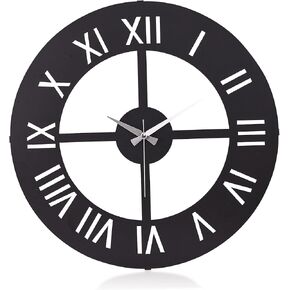 Wall Clock – Elegant Clocks for Living Room – 20-inch Wall Clock Oversized - Reloj De Pared De Metal – Silent Wall Clocks for Home Decor – Clocks for Bedrooms (Nullo)