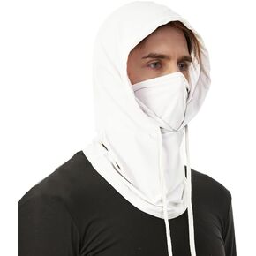 UV Protective Cooling Balaclava Hood - Breathable Full Head Mask Face Cover for Men & Women Outdoor Activities