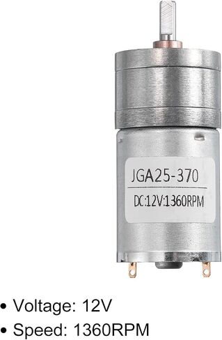 MECCANIXITY Micro Speed Reduction Gear Box Motor DC 12V 1360RPM Geared Motor for 370 Motor in Saudi Arabia