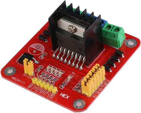 2PCS L298N Motor Driver Module Dual H Bridge DC Stepper Motor Driver Module Controller Board for Arduino PIC AVR with Dupont Cable in Saudi Arabia