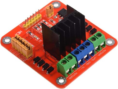 2PCS L298N Motor Driver Module Dual H Bridge DC Stepper Motor Driver Module Controller Board for Arduino PIC AVR with Dupont Cable in Saudi Arabia
