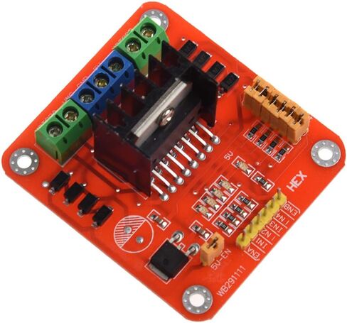 2PCS L298N Motor Driver Module Dual H Bridge DC Stepper Motor Driver Module Controller Board for Arduino PIC AVR with Dupont Cable in Saudi Arabia