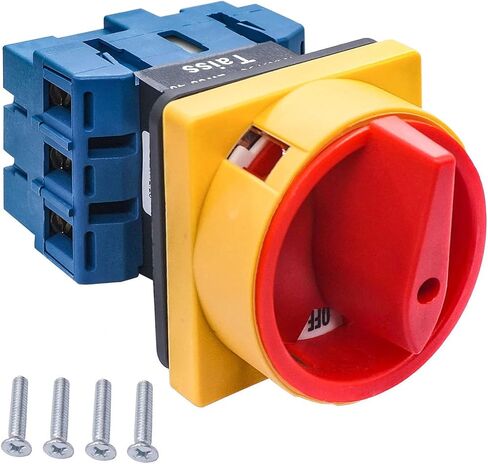 Taiss Changeover Switch 2 Position Selector Switch 3 Phase Rotary Power Switch 40A 690V Universal Latching Rotary Cam Selector Switch LW30-40 in Saudi Arabia