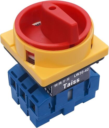 Taiss Changeover Switch 2 Position Selector Switch 3 Phase Rotary Power Switch 40A 690V Universal Latching Rotary Cam Selector Switch LW30-40 in Saudi Arabia