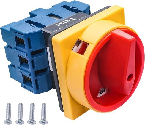 Taiss Changeover Switch 2 Position Selector Switch 3 Phase Rotary Power Switch 40A 690V Universal Latching Rotary Cam Selector Switch LW30-40 in Saudi Arabia