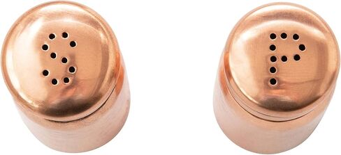 Creative Co-Op Hammered Stainless Steel, Copper Finish Salt & Pepper Shaker, 3.5" in Saudi Arabia