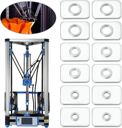 45Pcs T Sliding Nut Sliding Slot Nuts Carbon Steel Galvanized T Nut Square Nut Square Screw Block for 3D Printer CNC Machine M3 M4 M5 in Kuwait