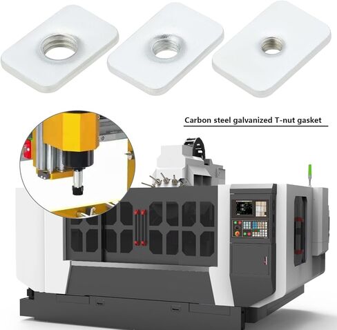 45Pcs T Sliding Nut Sliding Slot Nuts Carbon Steel Galvanized T Nut Square Nut Square Screw Block for 3D Printer CNC Machine M3 M4 M5 in Kuwait