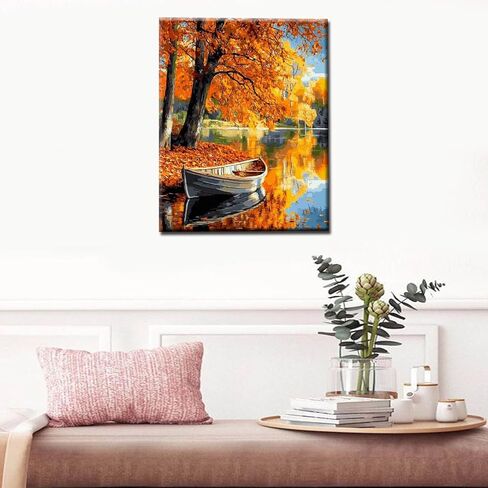 Tree of life Painting Paint by Number Kits 16 x 20 inch Romantic Heart Canvas DIY Red Rose Daisy Painting for Kids Adults Beginner with Brushes and Wildflower Floral Acrylic Art Gift(Without Frame) in Kuwait