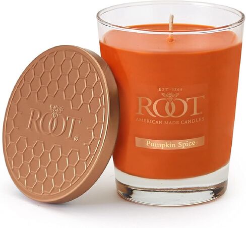 Fall Scented Candles Honeycomb Veriglass Premium Handcrafted Beeswax Blend Candle, Large, Pumpkin Spice in Saudi Arabia