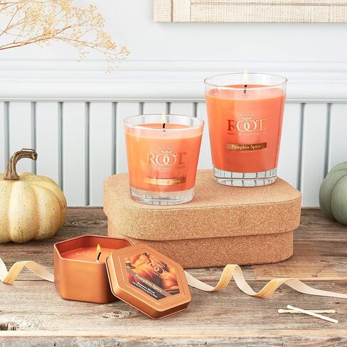 Fall Scented Candles Honeycomb Veriglass Premium Handcrafted Beeswax Blend Candle, Large, Pumpkin Spice in Saudi Arabia