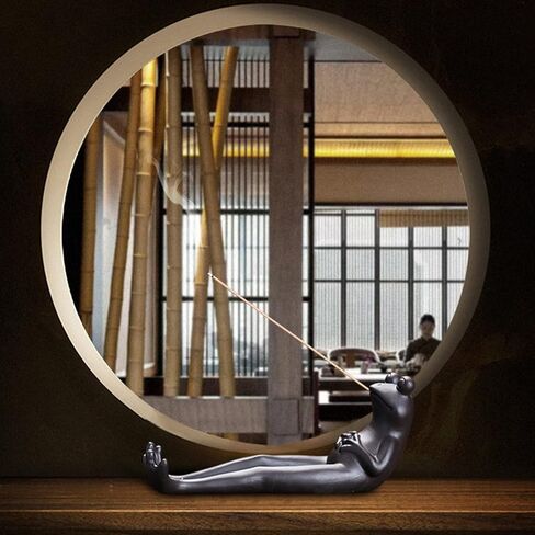 حامل عصا البخور من كاي، مخروط مبخرة سيراميك مصنوع يدويًا على شكل ضفدع لطيف مع عصي بخور من خشب الصندل، زينة ضفدع للتأمل/اليوغا/العلاج العطري/ديكور مكتب غرفة المعيشة المنزلية in Kuwait