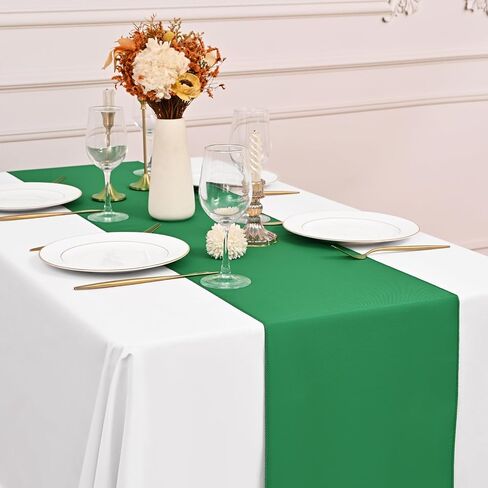 12 حزمة مفرش طاولة أسود بطول 6 أقدام، مفرش طاولة من البوليستر مقاس 12 × 72 بوصة، مفرش طاولة من البوليستر قابل للغسل وإعادة الاستخدام لتزيين طاولات حفلات الزفاف وأعياد الميلاد والولائم in Kuwait