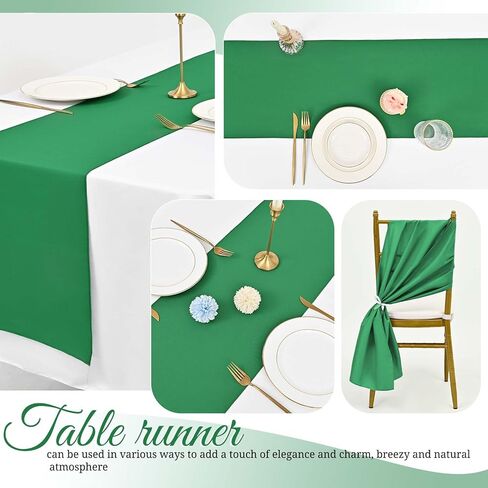 12 حزمة مفرش طاولة أسود بطول 6 أقدام، مفرش طاولة من البوليستر مقاس 12 × 72 بوصة، مفرش طاولة من البوليستر قابل للغسل وإعادة الاستخدام لتزيين طاولات حفلات الزفاف وأعياد الميلاد والولائم in Kuwait