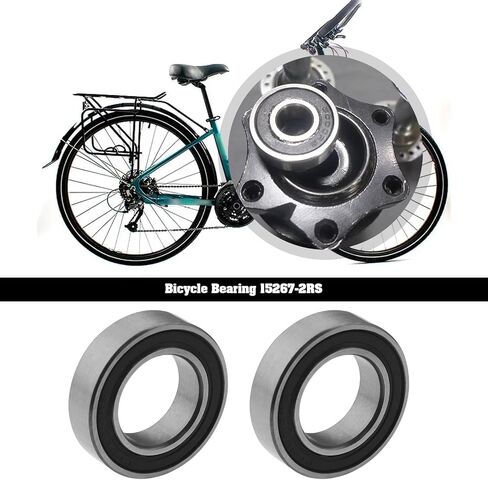 Create idea 4PCS 15267-2RS Deep Groove Ball Bearings Bicycle Double Rubber Sealed Bearings for Motorcycle Rear Hubs Machine Tools Electronic Equipment 15x26x7mm in Saudi Arabia
