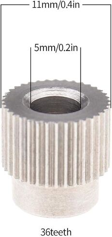 SING F LTD 5 قطع عجلة تروس كوكبية للطارد، للطابعة ثلاثية الأبعاد MK7 MK8-5mm ID 11mmOD (الفولاذ المقاوم للصدأ 36 سنًا) in Saudi Arabia