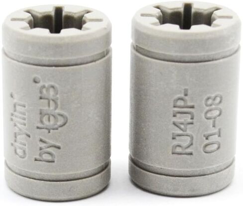 Solid Polymer LM8UU Bearing 8mm Shaft - Igus Drylin RJ4JP-01-08 for Anet A8 Prusa i3 3D Printer RepRap 10PCS in Saudi Arabia