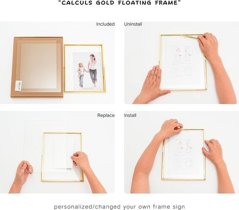 إطار صورة ذهبي عائم من Calculs برف عمودي وإطار صورة على سطح الطاولة وعلامة ذهبية كشك تصوير وحامل قائمة للبطاقات/القائمة لحفلات الزفاف أو الحفلات أو الاحتفالات أو ديكور المنزل in Saudi Arabia