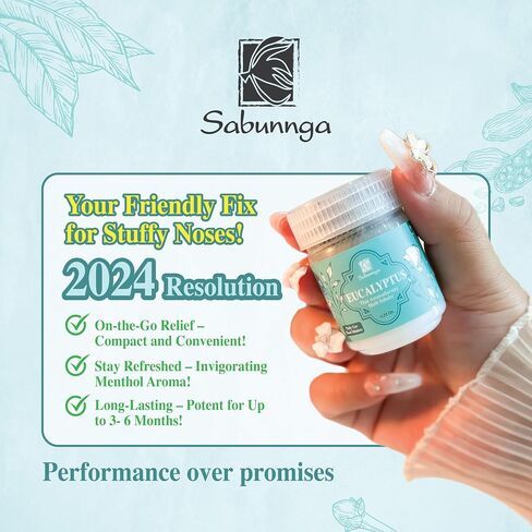 Thai Herbal Nasal Inhaler, Menthol Nose for Congestion, Ideal Aromatherapy for Working Women, Refreshing Yadom, Portable and Convenient in Saudi Arabia