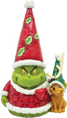 Enesco Jim Shore Dr. Seuss The Grinch and Max Gnome Figurine, 6.5 Inch, Multicolor in Saudi Arabia