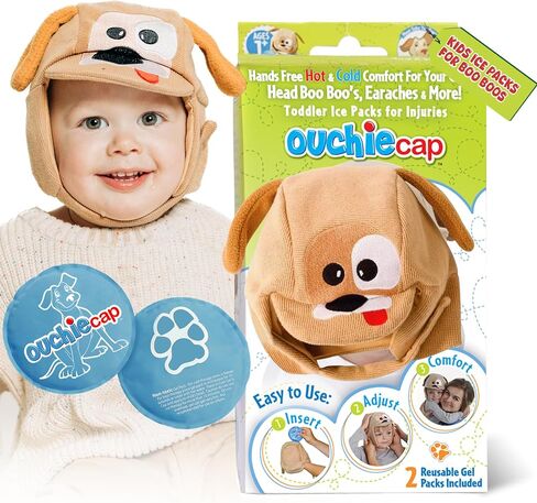 Kids Ice Packs for Boo Boos, Wearable Handsfree Kids Ice Packs Hot and Cold Pack. Toddler Ice Packs for Injuries Reusable Kids, Treats Bumps, Bruises, Fever & More. FSA/HSA Eligible in Saudi Arabia