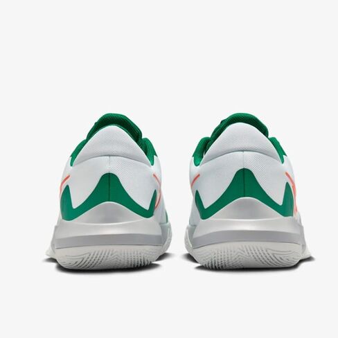 حذاء كرة السلة Nike Precision 6 (DD9535-103، أبيض/ملكيت/ساعة شمسية/برتقالي آمن) مقاس 8.5 in Saudi Arabia
