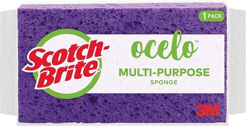 Scotch-Brite ocelo Sponge , Assorted Colors, Large pack of 12 in Saudi Arabia