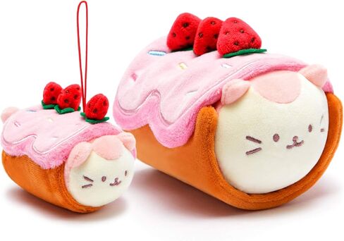 Anirollz Stuffed Animal Plush Toy – 3" & 6" Official Roll Blanket Outfitz Doll | Soft, Squishy, Warm, Cute, Comfort, Safe | Birthday Decorations Gift Blueberry Pancake Pillow with Owl Owlyroll in Saudi Arabia