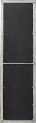 Deco 79 Wood Room Wall Mirror Window Pane Inspired Entryway Mirror, Wall Mounted Mirror 15" x 1" x 52", Brown in Saudi Arabia