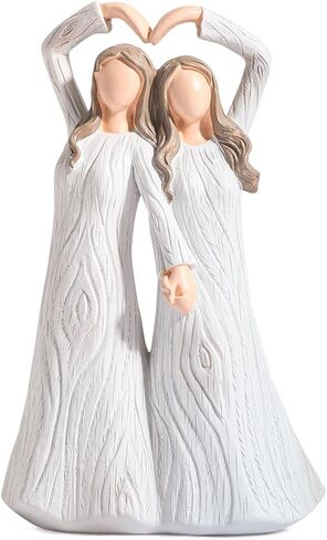 تمثال الأخوات، هدايا الصداقة لأفضل الأصدقاء، هدايا عيد ميلاد Bestie للنساء، هدايا الأخت من الأخت والأصدقاء، شخصية منحوتة مرسومة يدويًا مقاس 7 بوصات in Kuwait