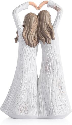 تمثال الأخوات، هدايا الصداقة لأفضل الأصدقاء، هدايا عيد ميلاد Bestie للنساء، هدايا الأخت من الأخت والأصدقاء، شخصية منحوتة مرسومة يدويًا مقاس 7 بوصات in Kuwait