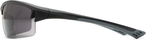Sport & Wrap-Around Bifocal Reading Sunglasses in Matte Black with Smoke Lenses by Readers.com | The Roster | +3.00 in Saudi Arabia