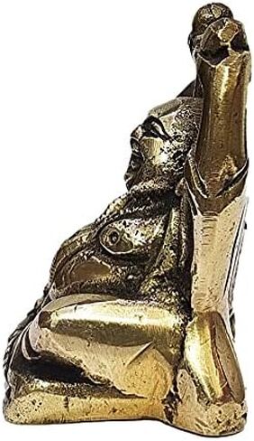 athizay Laughing Buddha Sitting 5.5 cm Brass Happy Ho Tai Monk Statues Known as Prosperity Buddha Home Decor and Gifting Idols in Kuwait