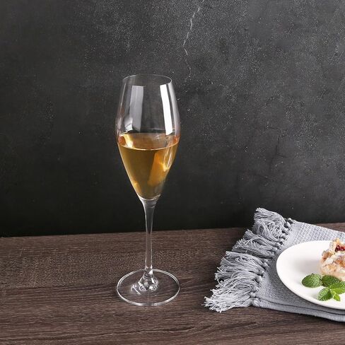 Champagne Flutes, Set of 2 Crystal Champagne Glasses, 9 OZ Prosecco Glasses, Housewarming/Wedding Gifts in Saudi Arabia