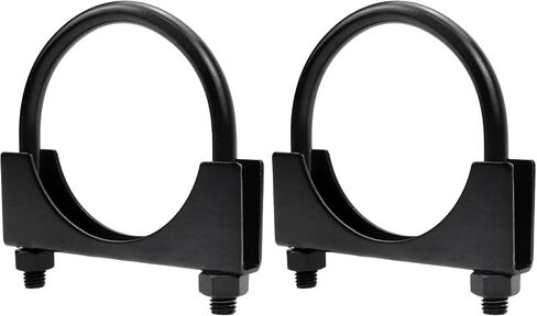 Antrader Antenna Mount Clamp U-Bolt,U-Bolt Clamp,2Pcs Stainless Steel Antenna Mount Clamp U-Bolt Antenna Mast Clamp V Jaw Block With U Bolts,3 Inch U Bolt Clamp in Saudi Arabia
