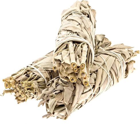 6" White Sage Sticks - 2 Pack - Medium Smudge Incense Sticks for Spiritual Cleansing, Sage Smudge Kit Refills, Meditation, Witchcraft Supplies, Spiritual Gifts - Alternative Imagination in Saudi Arabia