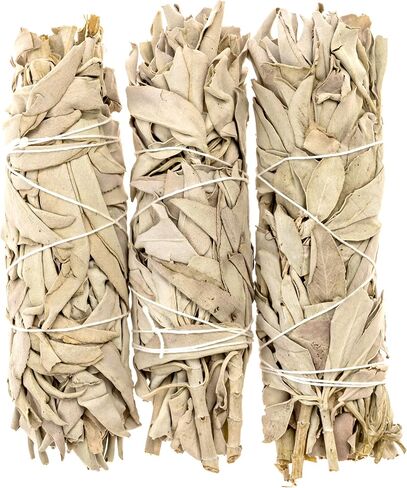6" White Sage Sticks - 2 Pack - Medium Smudge Incense Sticks for Spiritual Cleansing, Sage Smudge Kit Refills, Meditation, Witchcraft Supplies, Spiritual Gifts - Alternative Imagination in Saudi Arabia