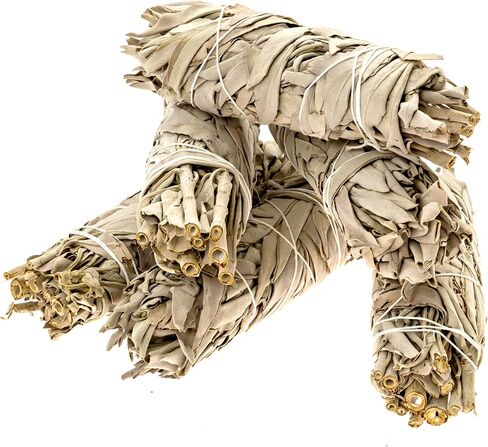 6" White Sage Sticks - 2 Pack - Medium Smudge Incense Sticks for Spiritual Cleansing, Sage Smudge Kit Refills, Meditation, Witchcraft Supplies, Spiritual Gifts - Alternative Imagination in Saudi Arabia
