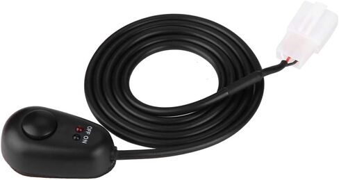 KIMISS 1 قطعة مفتاح زر الضغط، 12 فولت زر ضغط على مفتاح إيقاف مع أضواء مؤشر LED أحمر/أخضر لحظة شكل قطرة الماء in Saudi Arabia