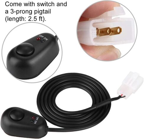 KIMISS 1 قطعة مفتاح زر الضغط، 12 فولت زر ضغط على مفتاح إيقاف مع أضواء مؤشر LED أحمر/أخضر لحظة شكل قطرة الماء in Saudi Arabia