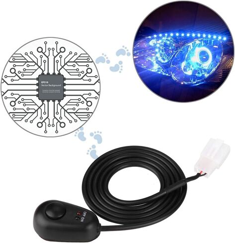 KIMISS 1 قطعة مفتاح زر الضغط، 12 فولت زر ضغط على مفتاح إيقاف مع أضواء مؤشر LED أحمر/أخضر لحظة شكل قطرة الماء in Saudi Arabia
