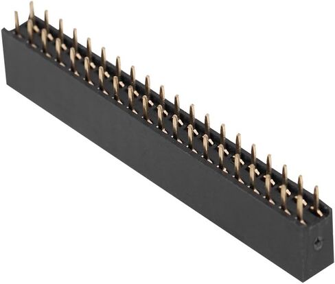 5Pcs Female Pin Headers 2x20 Pins 2.54m Dual Row Short Pin Headers Connector PCB Board Pin Header Strip for in Saudi Arabia