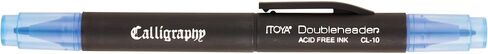 ProFolio by Itoya, Double Header Calligraphy Marker, 1.5mm and 3mm Chisel Tips - Black in Saudi Arabia