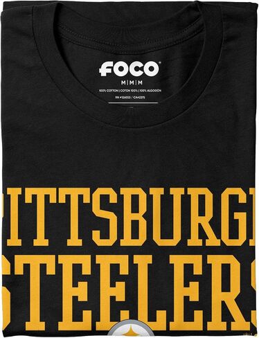 FOCO Men's NFL Team Bold Wordmark Short Sleeve T-Shirt in Saudi Arabia