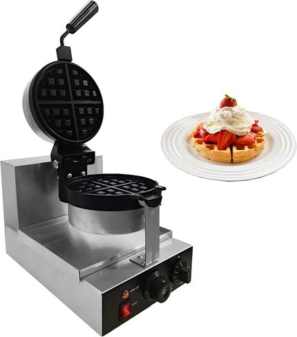 Yovtekc Flip Waffle Maker with Removable Plates, Commercial Waffle Maker Machine, Flip Waffle Irons Non-stick Waffle Baking Machine 110V 1000W in Saudi Arabia