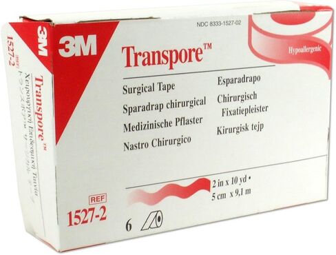 3M Transpore Tape, 2 Inch By 10 Yards, 6-Count in Saudi Arabia