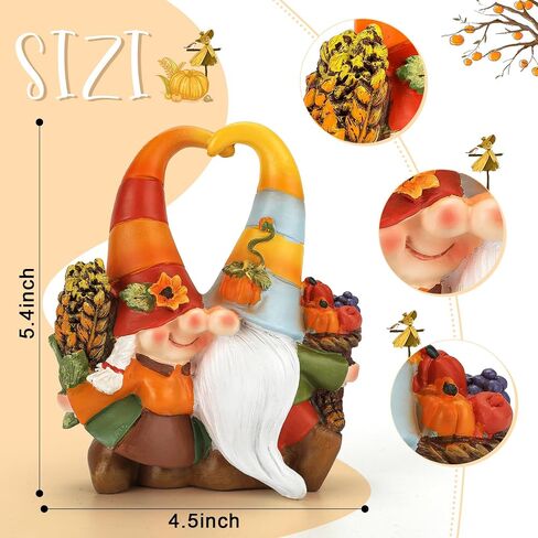 Fall Gnomes Thanksgiving Decorations, Handmade Gnomes Figurine Thanksgiving Decor Fall Gnomes Thanksgiving Gift for Home Table Ornaments Indoor in Saudi Arabia