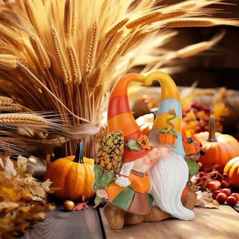 Fall Gnomes Thanksgiving Decorations, Handmade Gnomes Figurine Thanksgiving Decor Fall Gnomes Thanksgiving Gift for Home Table Ornaments Indoor in Saudi Arabia